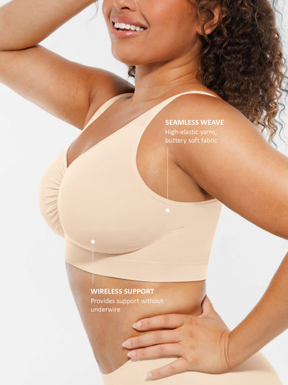 Sports Bra No Steel Ring Chest Wrap No Trace Female Underwear Beauty Yoga Back Shockproof